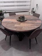 Eettafel Weba, Moderne stijl, 100 à 150 cm, Quatre personnes, Rond