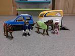 voertuig met paardentrailer - 5523, Kinderen en Baby's, Speelgoed | Playmobil, Los Playmobil, Gebruikt, Ophalen