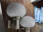 2 wandlampjes, Ophalen, Zo goed als nieuw, Glas