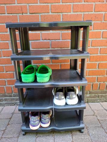 Modulair op zichzelf staand schoenenrek -> 10 paar schoenen beschikbaar voor biedingen