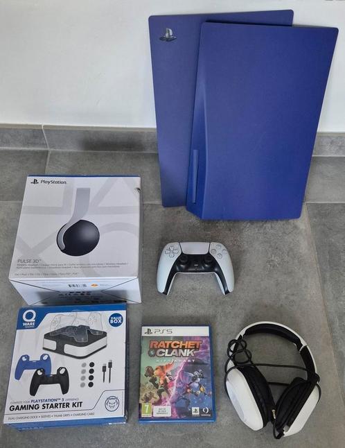 accessoires en games voor ps5, Games en Spelcomputers, Spelcomputers | Sony Consoles | Accessoires, Zo goed als nieuw, PlayStation 5
