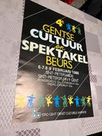 Vintage Poster 4e Gentse cultuur en spektakel beurs 6*7*8*9, Verzamelen, Deurposter of groter, Ophalen of Verzenden, Muziek, Rechthoekig Staand