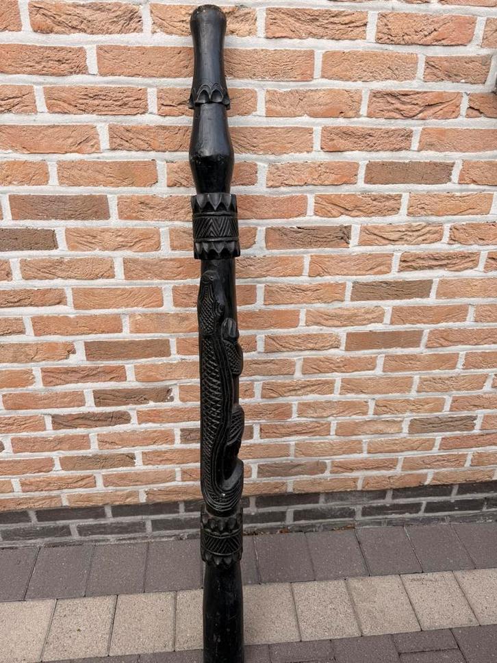 Handgesneden didgeridoo – traditioneel etnisch instrument, Muziek en Instrumenten, Blaasinstrumenten | Didgeridoos, Zo goed als nieuw