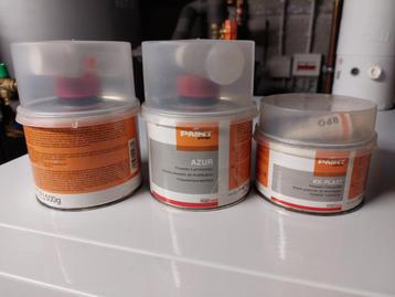 2x polyester lamineerhars 500 g + polyester vulplamuur 500 g beschikbaar voor biedingen