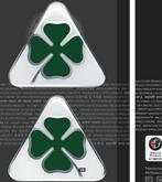 Sticker set Quadrifoglio verde, Envoi, Neuf