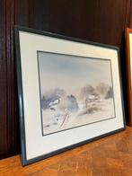 peinture paysage d'hiver par A. Vincent, Enlèvement
