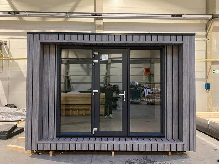 Kunststof tuinhuis, tuinkantoor, bedrijfruimte, mancave,, Tuin en Terras, Overkappingen, Ophalen