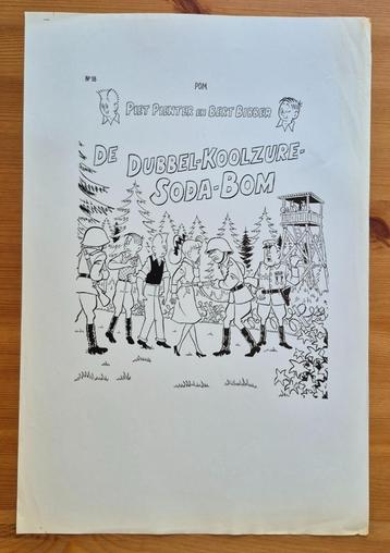 Piet Pienter en Bert Bibber proefdruk cover Soda-Bom, Enlèvement ou Envoi, Autres personnages, Comme neuf, Autres types