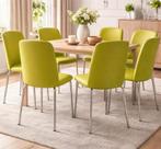 6 stoelen lime kleur, Huis en Inrichting, Ophalen, Gebruikt