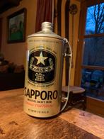 Vintage 1990 Sapporo 2 quart Empty Draft Beer Can, Ophalen of Verzenden
