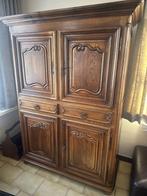 Eiken TV-kast, Ophalen, Gebruikt, 100 tot 150 cm, 150 tot 200 cm