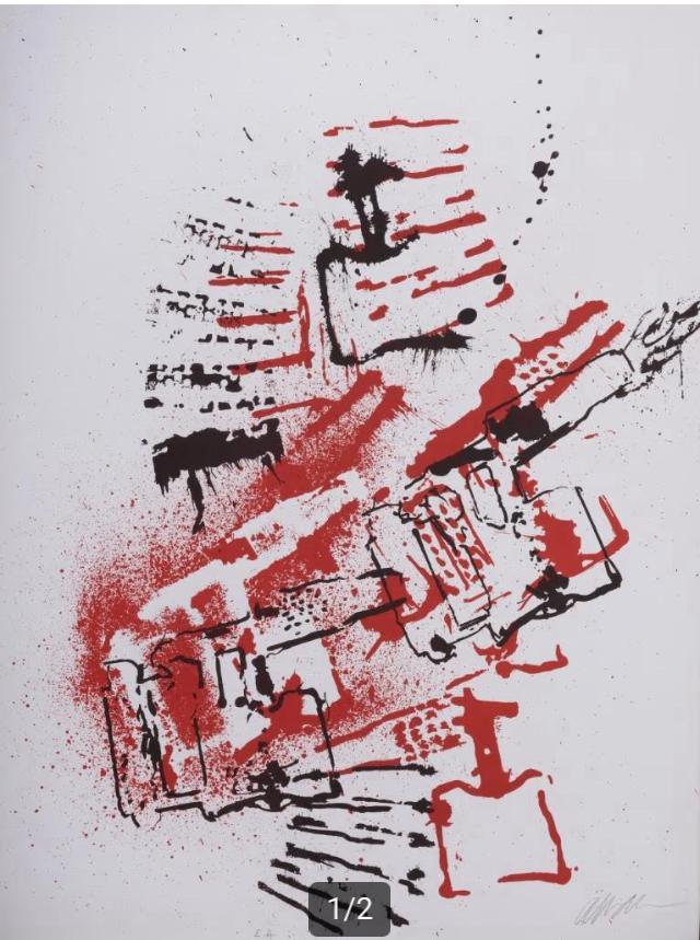 Lithographie Arman, Antiquités & Art, Art | Lithographies & Sérigraphies, Enlèvement