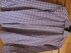 Paars-wit geruit herenhemd Massimo Dutti, Ophalen of Verzenden, Gedragen, Wit, Massimo Dutti