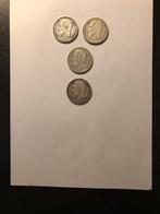 4 prachtige zilveren 5 FR Leopold Ii, Postzegels en Munten, Ophalen of Verzenden, Zilver, Losse munt