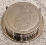Ensemble vintage de 6 sous-verres en forme d'ananas, Enlèvement ou Envoi