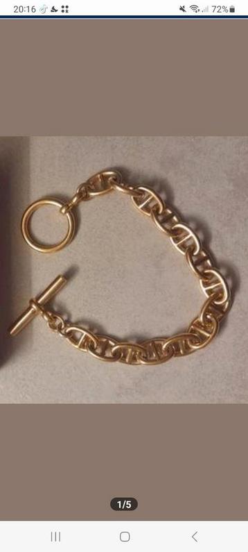 vergulde armband in open ankerkettingstijl, stijl  beschikbaar voor biedingen