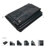 Afdekzeil 6x8m 650gr antraciet, Ophalen, Nieuw, Afdekzeil