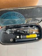 Vintage tekeninstrumenten set – Kern & Pelikan, Verzamelen, Pennenverzamelingen, Ophalen, Gebruikt, Overige merken, Met doosje