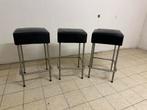 Set van 3 Barkrukken, Ophalen, Gebruikt, 60 tot 90 cm, Metaal