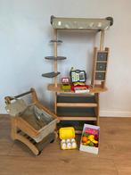 Houten winkeltje, Ophalen, Gebruikt