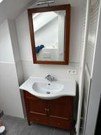 Meubles de salle de bain avec évier en faïence - bon état, Maison & Meubles, Moins de 100 cm, Enlèvement, Utilisé, 50 à 100 cm
