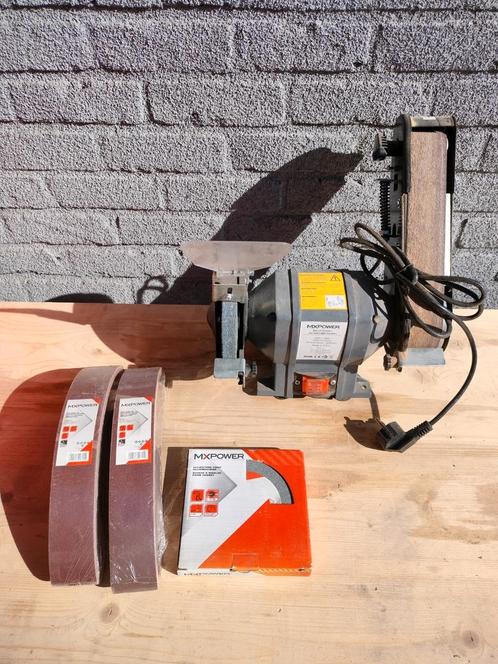 Slijpsteen bandslijper slijpmolen Bandschuurmachine, Doe-het-zelf en Bouw, Gereedschap | Slijpmachines, Zo goed als nieuw, Werkbankslijpmachine
