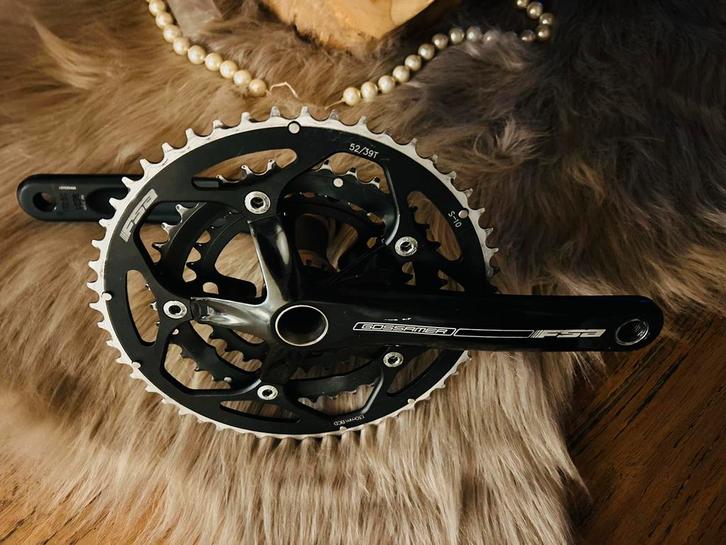 Fsa gossamer pro triple crankstel, Fietsen en Brommers, Fietsonderdelen, Zo goed als nieuw, Racefiets, Crankstel of Pedalen, Ophalen of Verzenden
