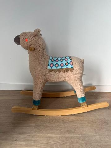 Houten schommelpaard hobbelpaard Lama/Alpaca beschikbaar voor biedingen