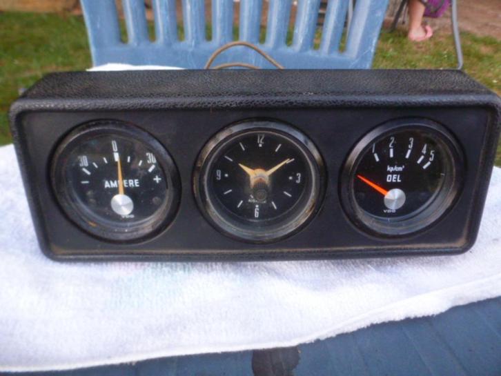 Opel Manta en Ascona A:VDO console met drie handen, Auto-onderdelen, Dashboard en Schakelaars, Opel, Gebruikt, Ophalen of Verzenden