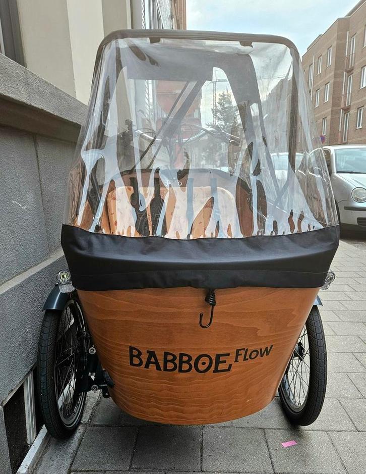 Bakfiets babboe flow-e, Fietsen en Brommers, Fietsen | Bakfietsen, Zo goed als nieuw, Ophalen