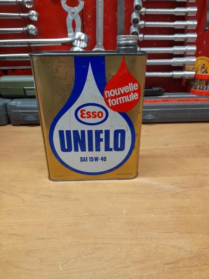 Oude lege olie kan Esso Uniflo nieuwe formule, Verzamelen, Merken en Reclamevoorwerpen, Gebruikt, Overige typen, Verzenden