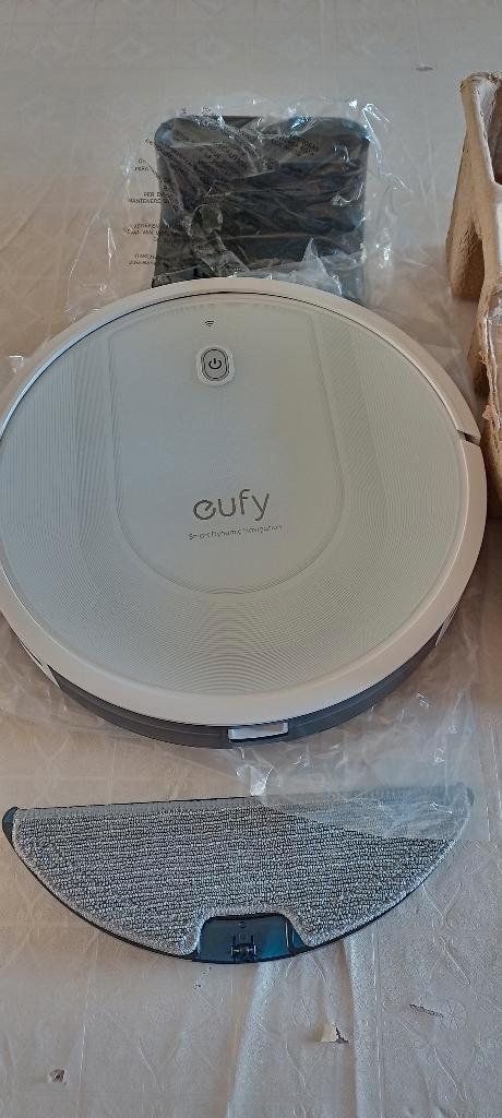 Robotstofzuiger (+dweil) -Nieuw- Eufy RoboVac G10 Hybrid-Wit, Elektronische apparatuur, Stofzuigers, Nieuw, Robotstofzuiger, Reservoir