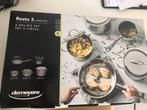Demeyere kookset 5-delig, incl. braadpan - Nieuw in de doos!, Neuf, Inox, Enlèvement, Plaque céramique