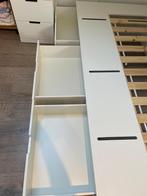 Wit bed Nordli 90x200 met lades, Huis en Inrichting, Slaapkamer | Bedden, Ophalen, Wit