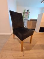 6 eetkamerstoelen, Ophalen, Gebruikt, Stof