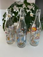 Set van 3 CERVE Italy glazen flessen – 1L – World Cities, Ophalen, Gebruikt, CERVE, X