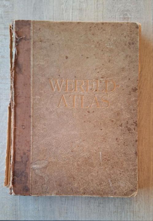 Atlas mondial, Antiquités & Art, Antiquités | Livres & Manuscrits, Enlèvement ou Envoi