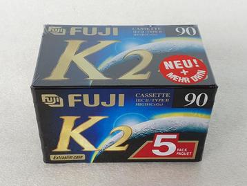 5-pack Fuji K2 90 cassettes (nieuw)