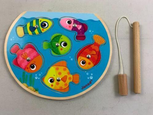 Puzzle magnétique Janod Fishing Speedy Fish en bois avec can, Enfants & Bébés, Jouets | Jouets en bois, Utilisé, Enlèvement ou Envoi