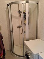 Afgeronde douchecabine met schuifdeuren 90x90x200, Ophalen, Gebruikt, Chroom, Douche