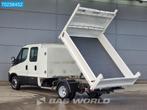 Iveco Daily 35C12 Kipper Dubbel Cabine Euro6 3500kg trekhaak, Autos, 120 ch, 3500 kg, Tissu, Iveco
