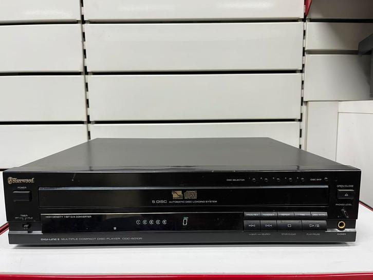 Sherwood CDC-5010R - CD-speler met 5 schijven (carrousel), Audio, Tv en Foto, Cd-spelers, Gebruikt, Ophalen