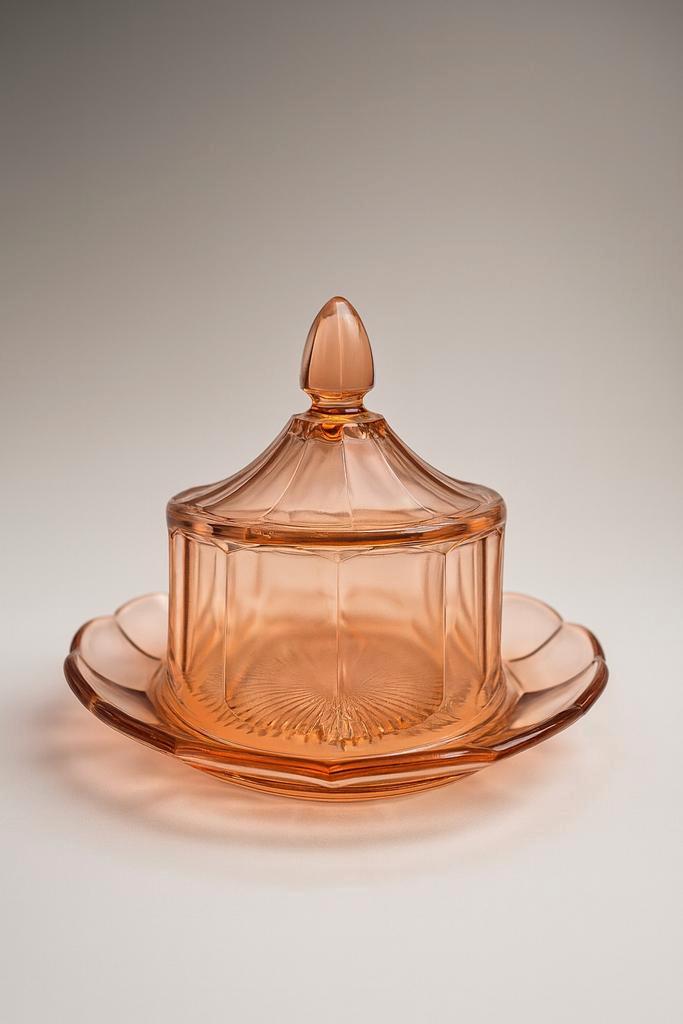 Cloche à fromage Art Déco Val Saint Lambert Luxval 1935, Antiquités & Art, Antiquités | Verre & Cristal, Enlèvement ou Envoi