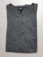 H&M grijs T-shirt met lange mouwen voor heren, maat M, Maat 48/50 (M), Ophalen of Verzenden, Zo goed als nieuw, Grijs