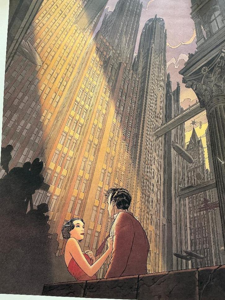 Schuiten F. Poster: Het laatste plan, 1000 edities 1993, Verzamelen, Posters, Zo goed als nieuw, Overige onderwerpen, Deurposter of groter