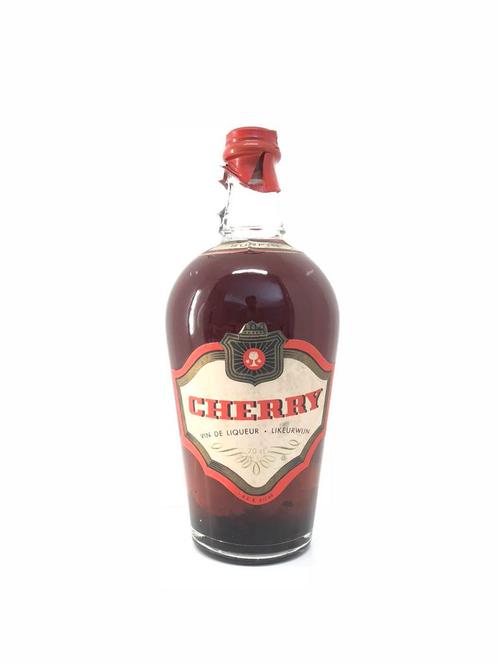 Vintage Cherry Likeurwijn – decoratieve fles met handvat – c, Verzamelen, Wijnen, Ophalen of Verzenden
