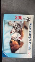Puzzel (hond+kat), Ophalen, Minder dan 500 stukjes, Zo goed als nieuw, Legpuzzel