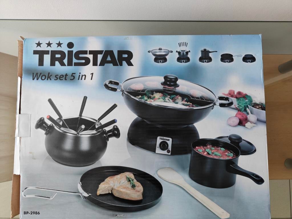 Set de wok 5 en 1 Tristar, Enlèvement, Neuf