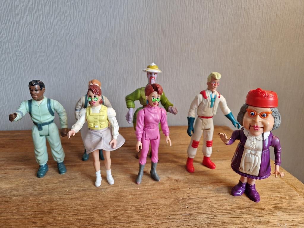 Lot van 7 vintage poppen the real Ghostbusters, Ophalen of Verzenden