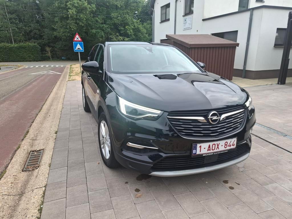 Opel Grandland X 05/2019, 1200cc turbo benzine automatiek, Autos, Opel, Volant chauffant, Achat, Euro 6, Noir